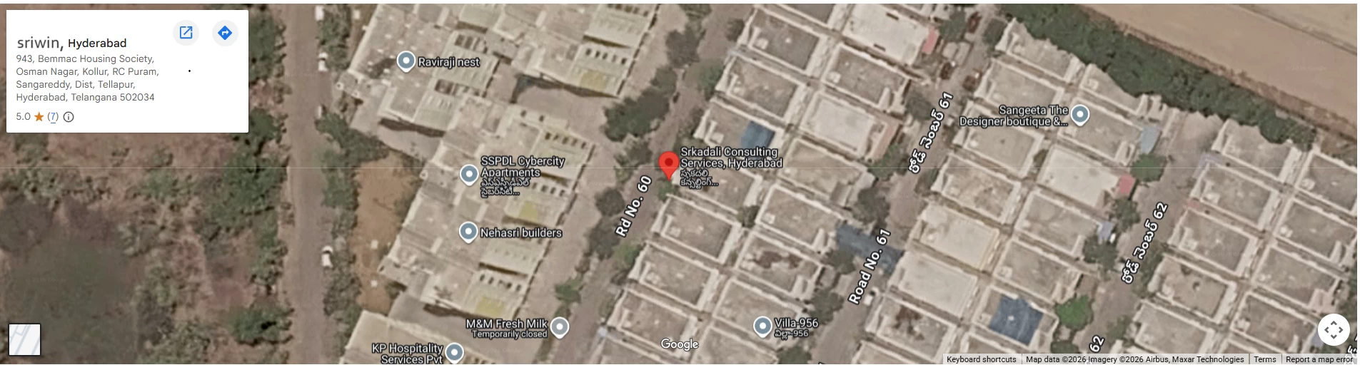 Sriwin Office Location